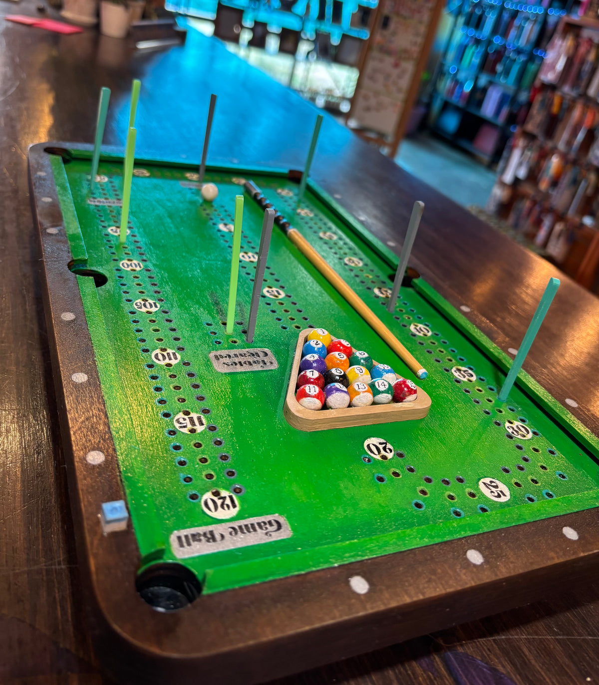 Pool Table Crib Board - Customizable