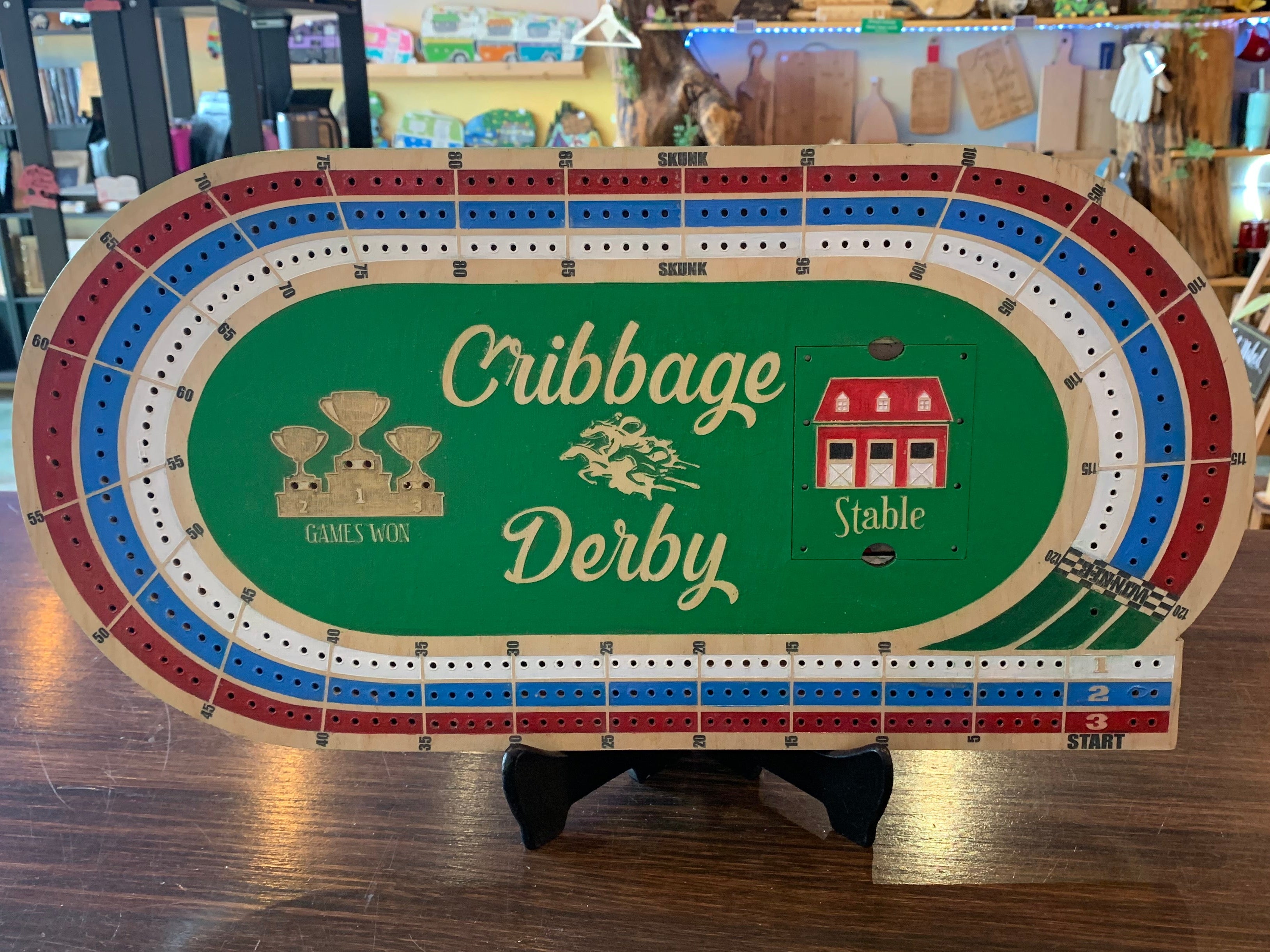Cribbage Derby board game.