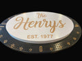 Deluxe Family Name Cribbage Board - Personalized Family Name